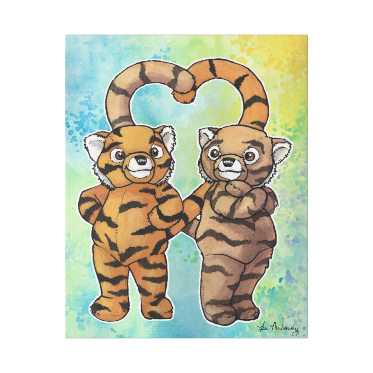 Tiger Brothers on Classic Stretched Canvas