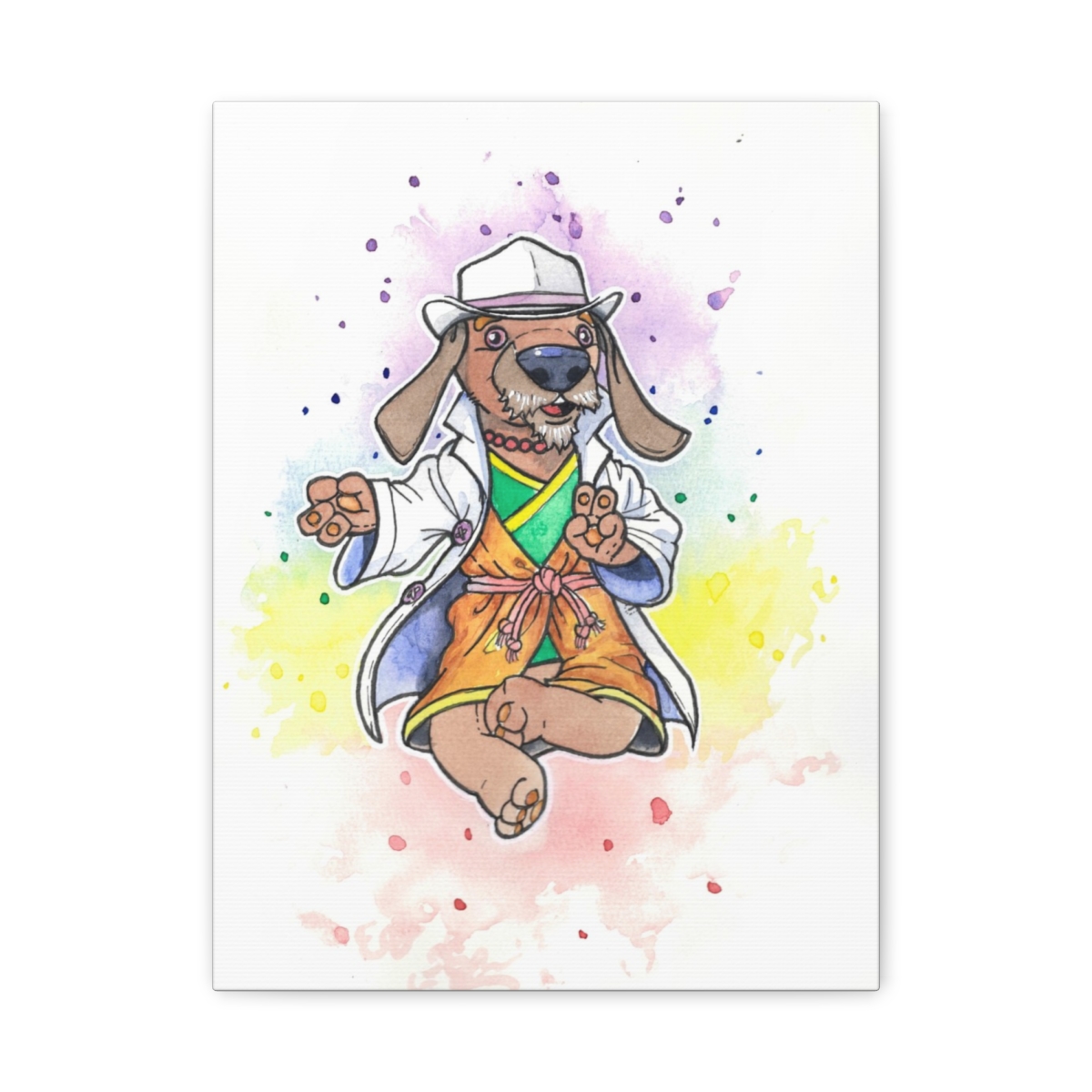 Dharma Dog Watercolor Print